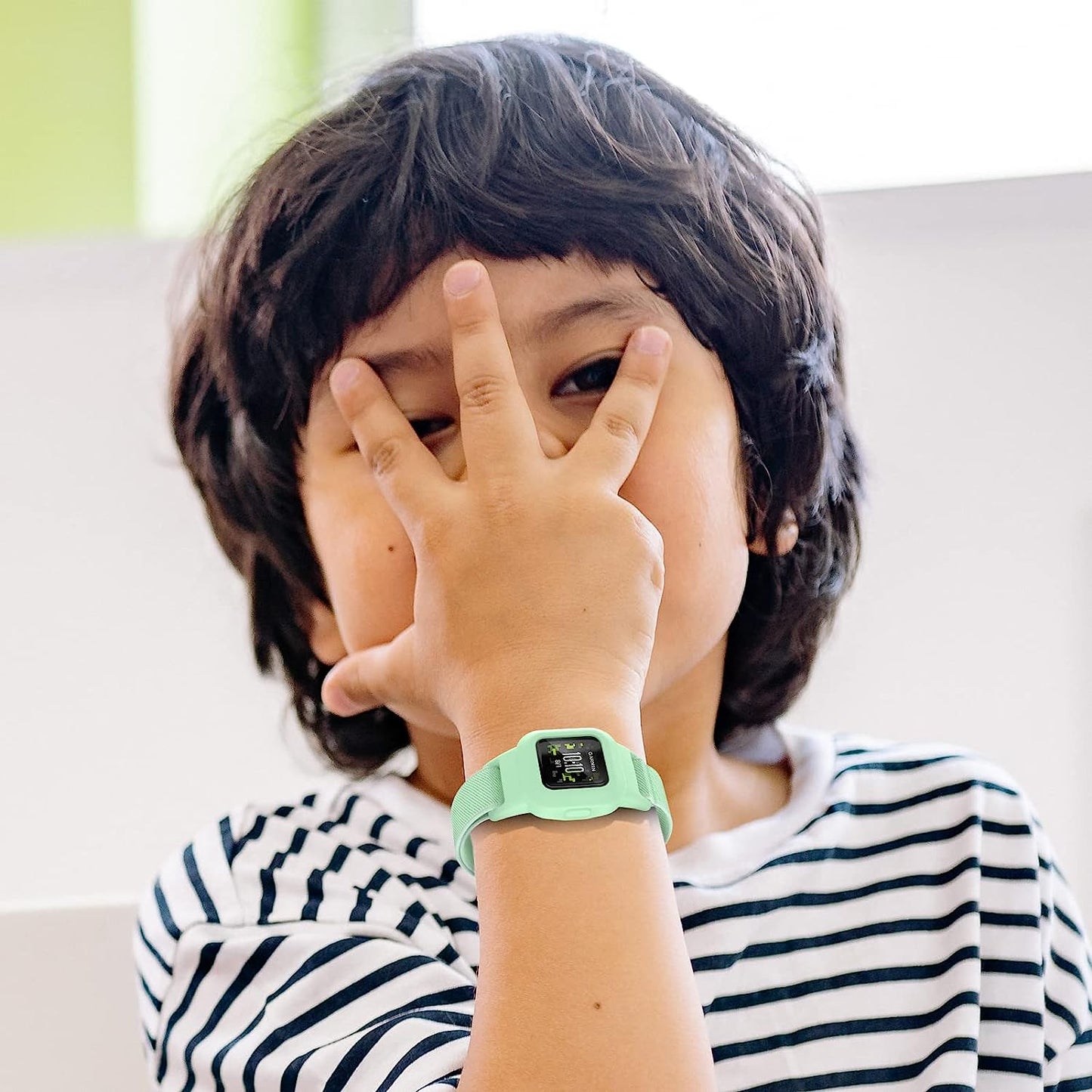 Mosstek Elastic Bands Compatible for Garmin Vivofit Jr 3 Bands for Kids 6+, Soft Stretchy Loop Nylon Bands Compatible for Garminfit Jr. 3 Swim-Friendly Adjustable Replacement Boys Girls, 3 Pack Mosstek