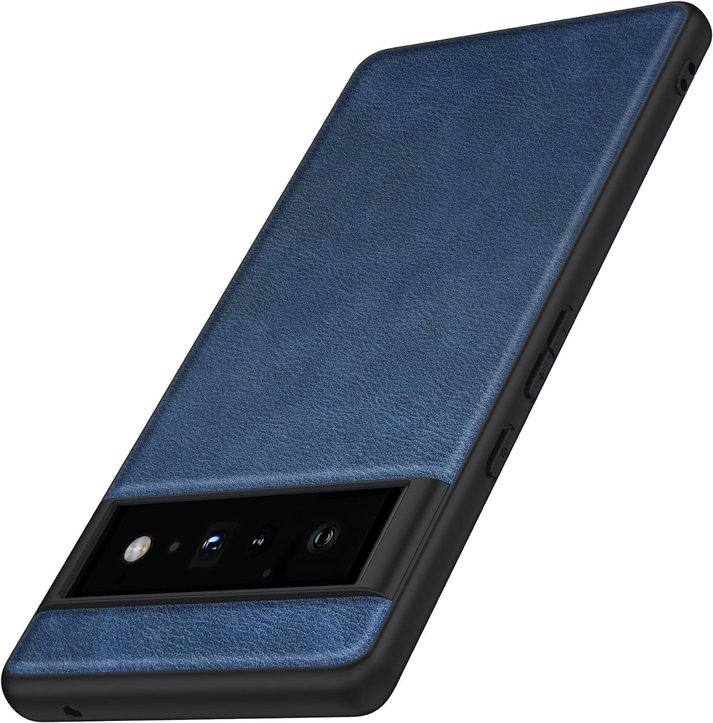 Binceen Compatible for Google Pixel 6 Pro Case, Premium Leather Soft Cover (6.71") 2021 (Black) Binceen Blue
