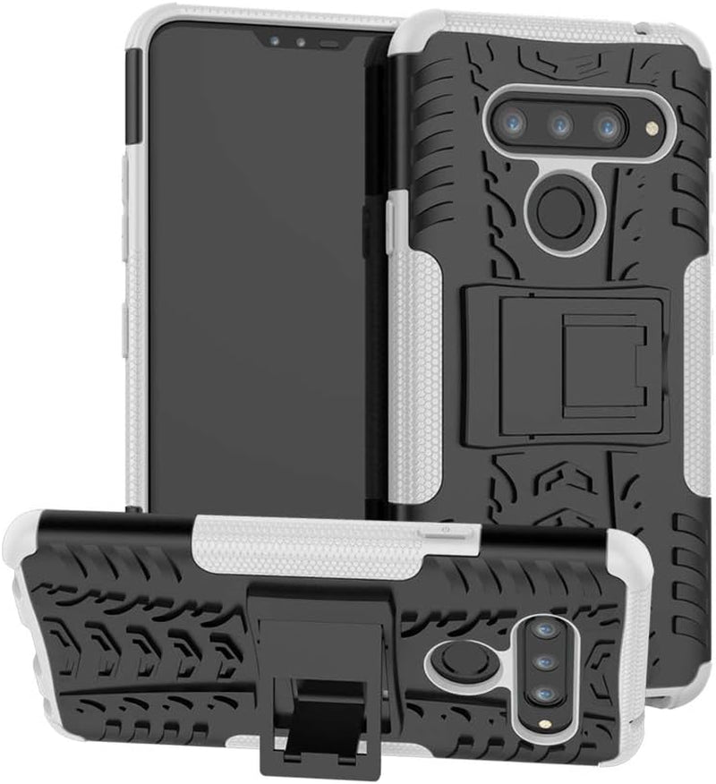 CJ Sunshine LG V40 Thinq Case Detachable PC + TPU Shockproof Tough Rugged Dual-Layer Case Cover for LG V40 Thinq -Green CJ Sunshine White For Lg V40 Thinq