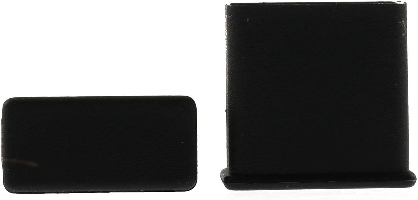 DTTRA 20Pcs Plastic USB Type a Male Anti-Dust Stopper Plug Cover Protector Cap Cover, Black DTTRA