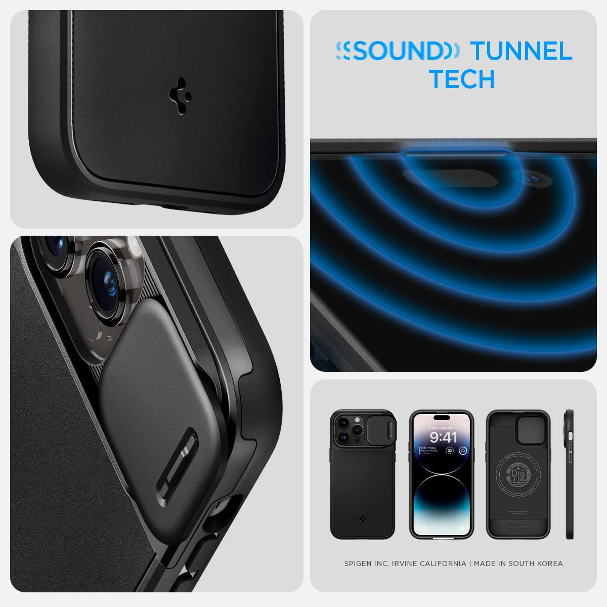 Spigen Optik Armor (Magfit) Compatible with Magsafe Designed for Iphone 14 Pro Case (2022) - Black Spigen