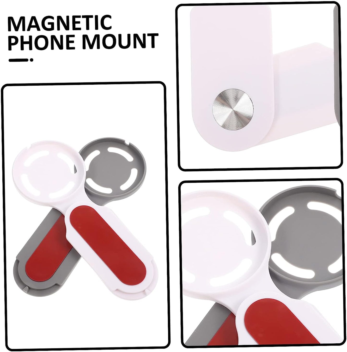 Gatuida 2Pcs Mobile Phone Holder PC Laptop Magnetic Phone Holder Magnetic Cell Phone Holder Tablet Stand for Desk Magnetic Laptop Shelf Laptop Cell Phone Cradle Cell Phone Mount Magnetic Gatuida