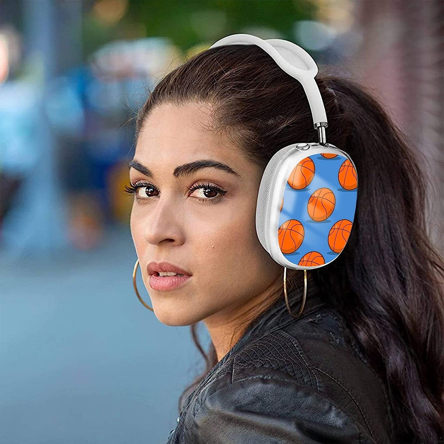 WINCHIHAN Printed Soft TPU Anti-Scratch Protective Case Cover Compatible with Airpods Max Headphones # A20100 WINCHIHAN