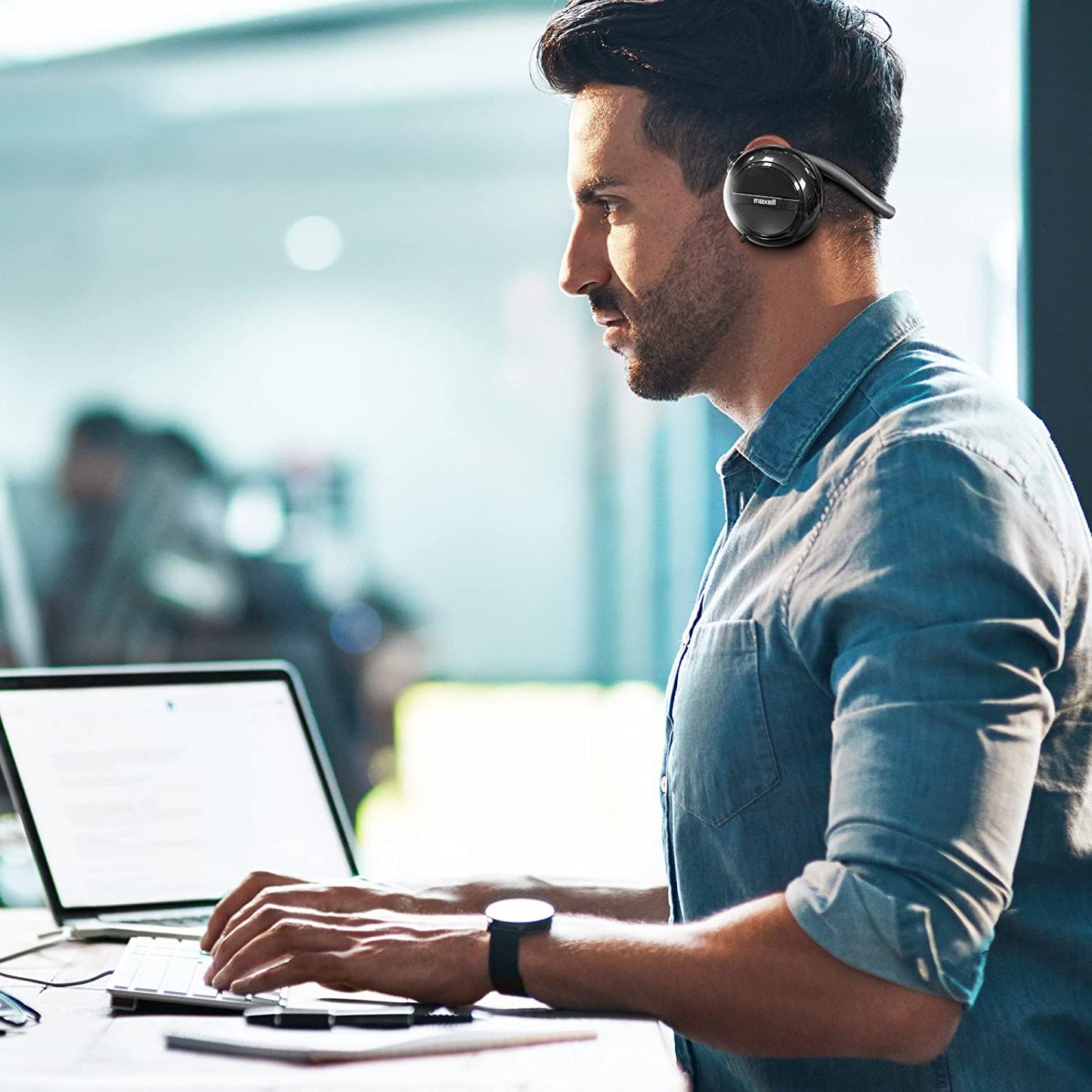 Maxell 190316 Stereo Neck Bands, Black Maxell