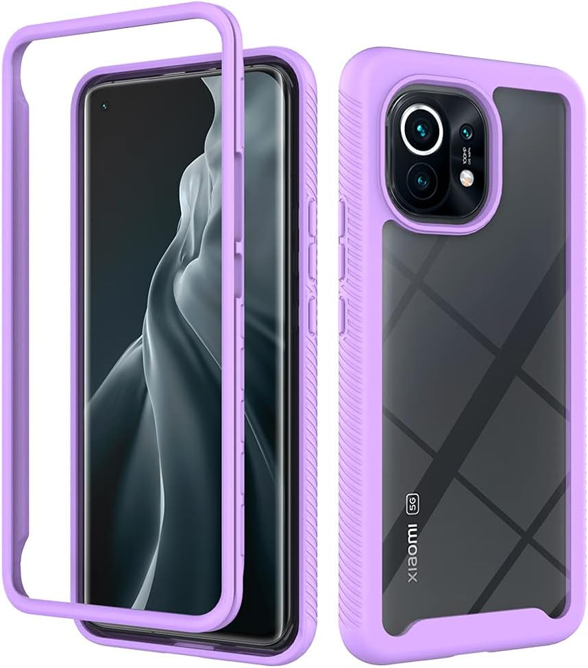 Case for Xiaomi Mi 11 Case Cover,Anti-Fall and Shock-Absorbing Protective Cover Case for Xiaomi Mi 11 5G M2011K2C M2011K2G Case Red QiongNi Purple