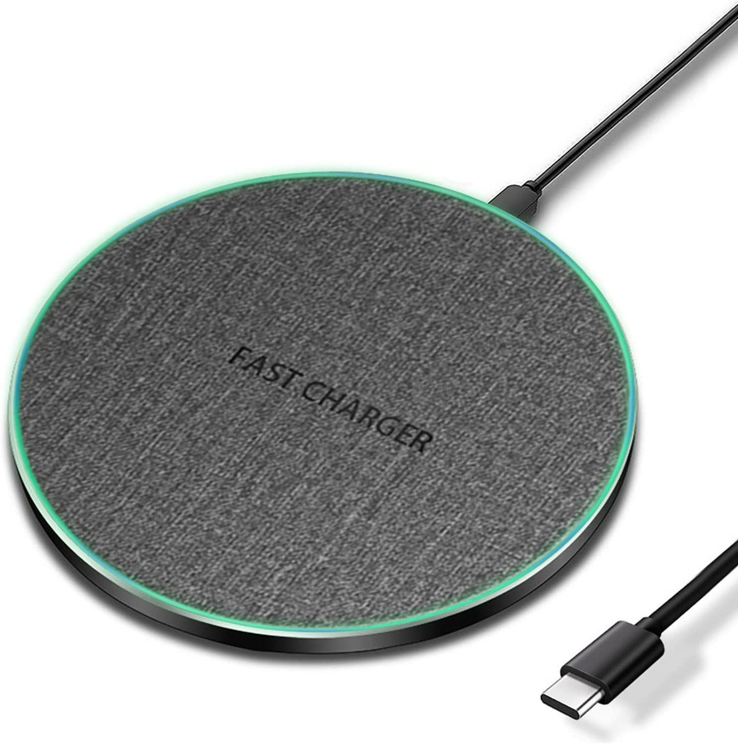 PDKUAI Wireless Charger,20W Max Fast Wireless Charging Pad with Type-C Cable Compatible with Iphone 13 14 12 11/Pro/Mini/Pro Max/Se/X/Xr/8/Airpods,Samsung Galaxy/S22/S21/Note 20/10(No AC Adapter) PDKUAI Gray