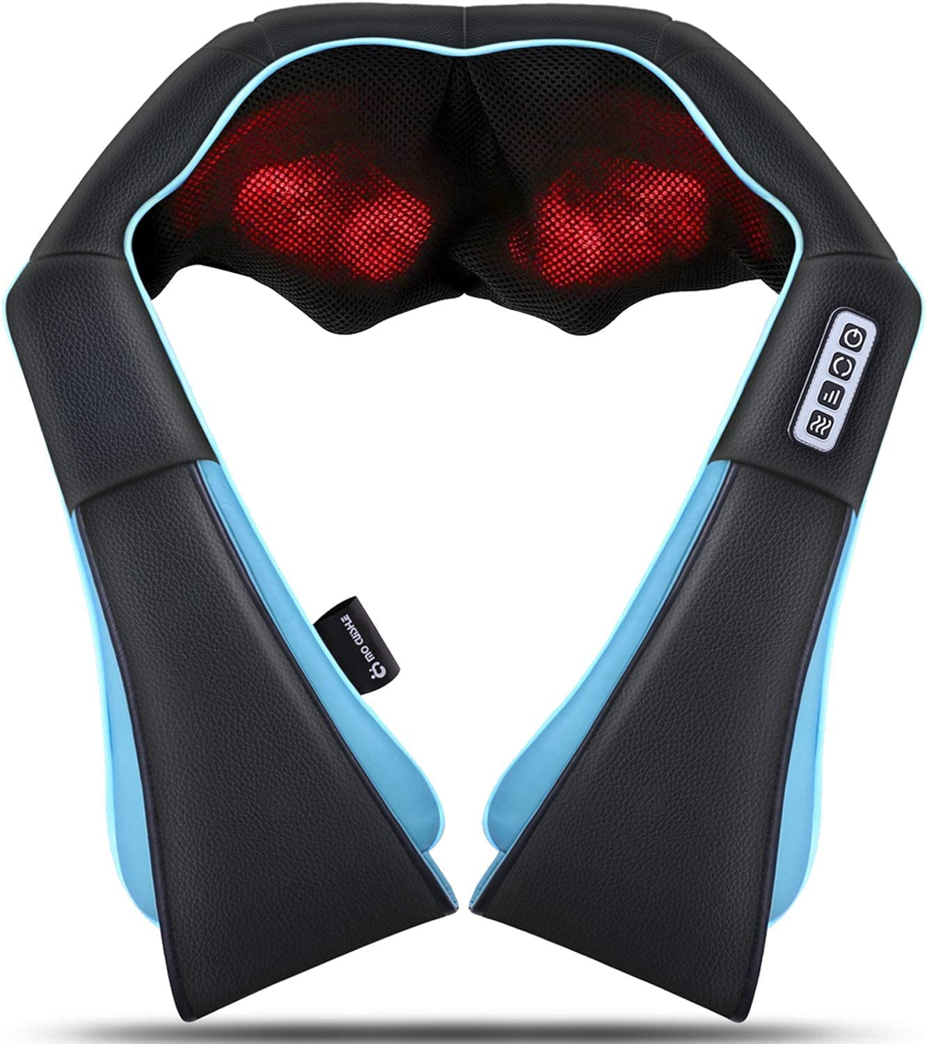 Mocuishle Neck Shoulder Back Massager with Heat - Shiatsu Neck Massager Present, Gift for Men/Women/Mom/Dad - Deep Kneading Massage for Neck, Back, Shoulder, Waist, Leg, Feet and Muscle Mo Cuishle Blue