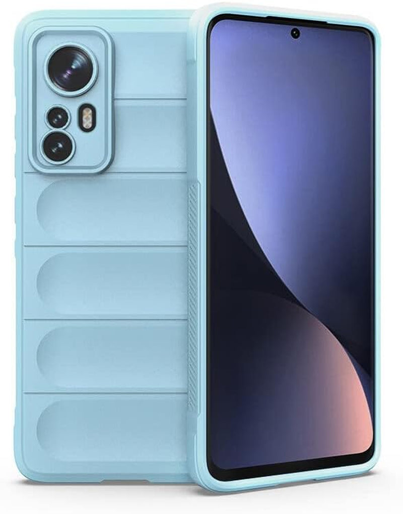 Xiaomi 12 Lite Case, Eabhulie Flexible TPU Silicone Non-Slip Shock-Absorbent Case Cover for Xiaomi 12 Lite Green EabHulie Blue