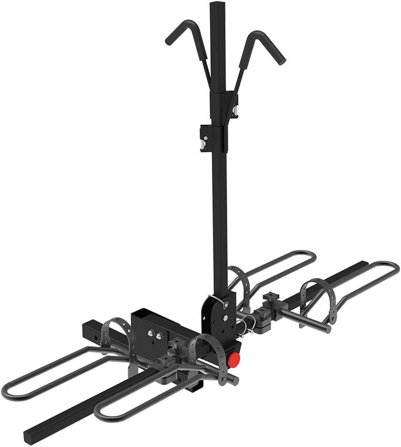 YITAMOTOR 4 Bike 2" Hitch Mounted Bike Racks Platform Hitch Mount Bicycle Carrier Rack Foldable Bike Rack, 180Lbs Max Loading, for Standard Tire YITAMOTOR 2 bikes