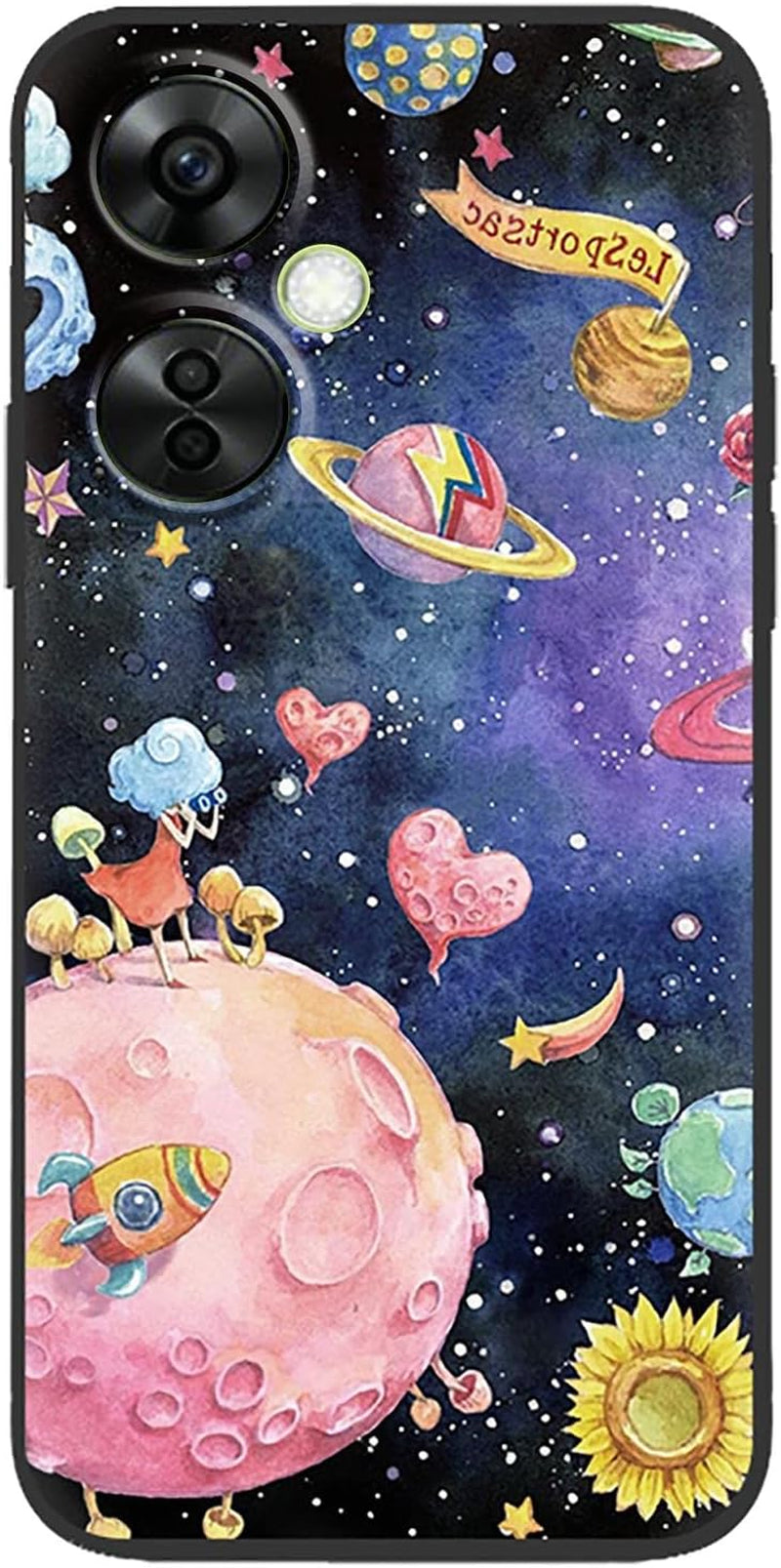 FZZSZS Case for Oneplus Nord N30,Soft Anti-Scratch Black Protective Shell Silicone Flexible TPU Phone Case Protection Cover for Oneplus Nord N30 (6.72") - LLM46 FZZSZS Llm38