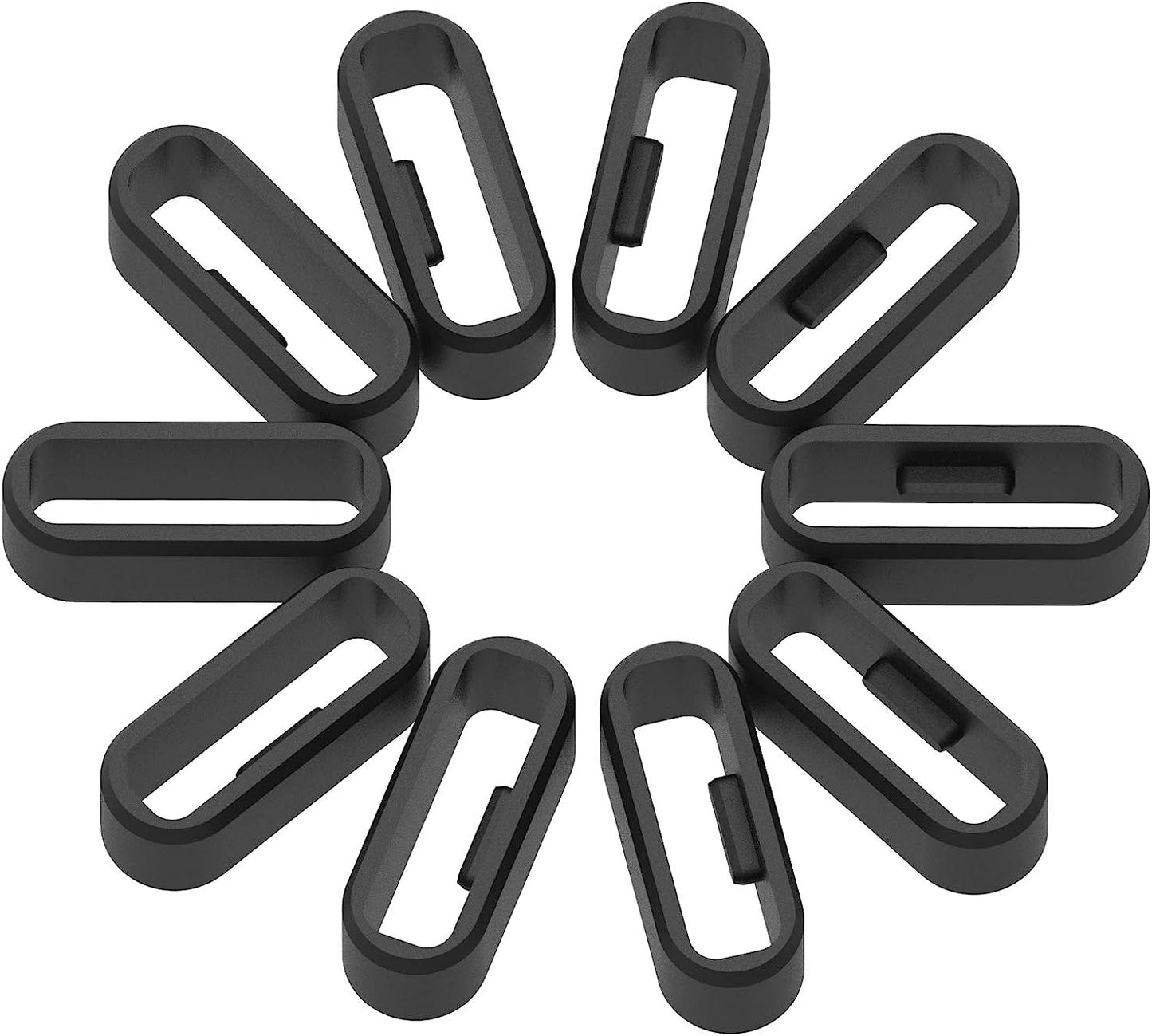 Ruentech 6-Pack Band Keeper Compatible with Amzon Halo Band, Soft Silicone Replacement Fastener Rings Security Loop Band Keeper/Holder/Clips for Amzon Halo Band RuenTech