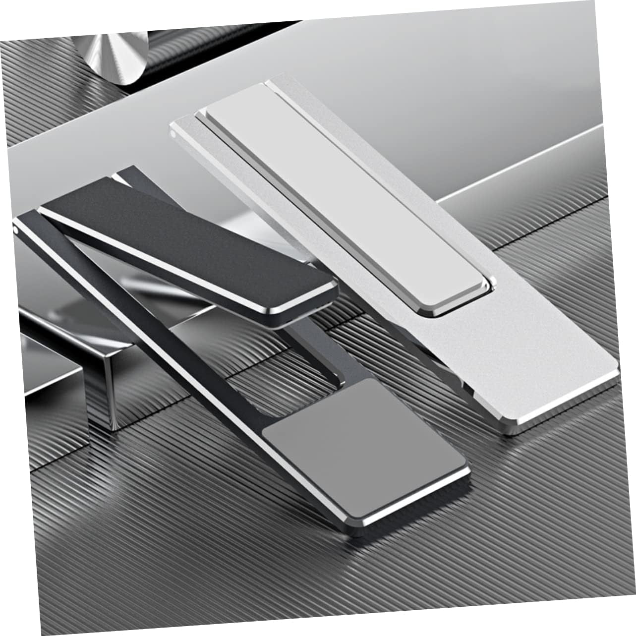 KOMBIUDA Mobile Phone Extension Bracket Foldable Laptop Stand Adjustable Computer Stand Adjustable Laptop Stand Metal Mobile Bracket Magnetic Mobile Stand Laptop Extension Stand Phone Clip KOMBIUDA