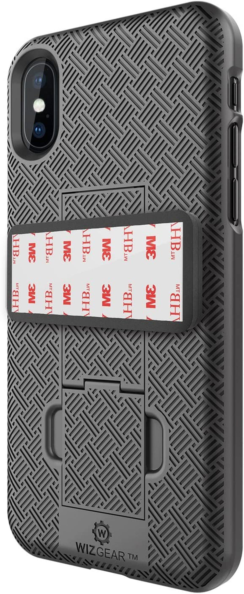 Wixgear Magnetic Phone Car Mount, Universal Stick on Rectangle Flat Dashboard Magnetic Car Mount Holder, for Cell Phones and Mini Tablets -Extra Strong with 10 Magnets! WizGear