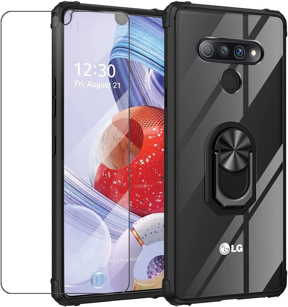 Niopiee for Google Pixel 6A Case Crystal Clear Hard Slim Case Hybrid Shockproof Bumper with Tempered Glass Screen Protector Full Body Anti-Yellow Anti-Scratch Phone Protective Cover NIOPIEE Lg Stylo 6