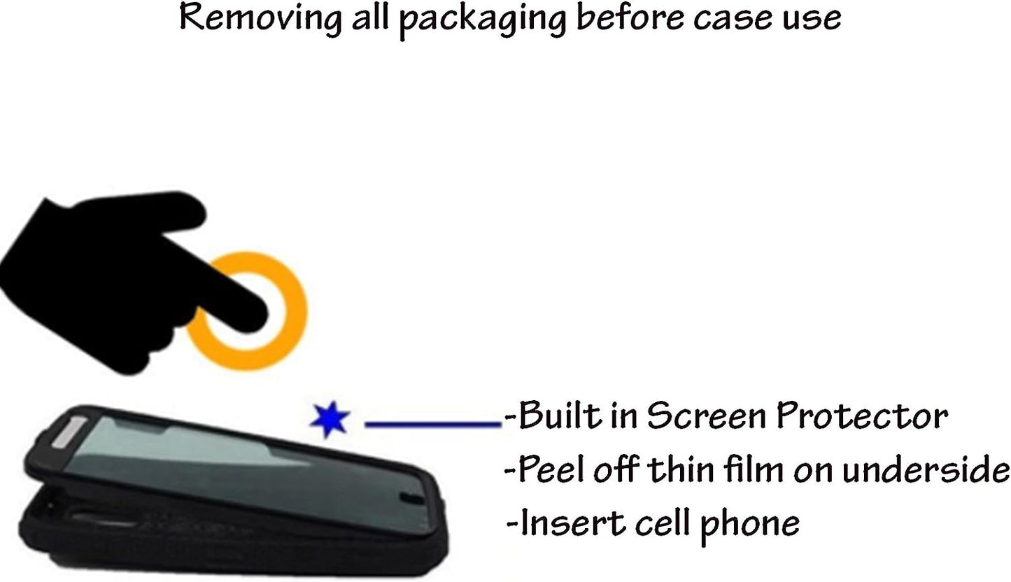 For LG G7 Thinq, LG G7 2018 Release, (G710) Full Body Armor Rugged Holster Defender Hybrid Case with 360 Swivel Belt Clip & Built in Screen Protector (Purple) Customerfirst