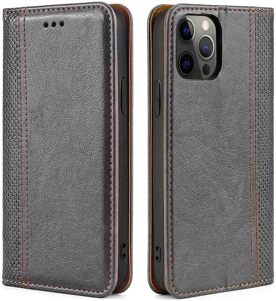 Mojiery Phone Cover Wallet Folio Case for LG G6, Premium PU Leather Slim Fit Cover for LG G6, 1 Card Slot, Exact Cutouts, Black MojieRy Gray Lg K31