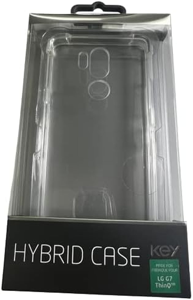 Key Hybrid Case for LG G7 Thinq Reinforced Corners Shock Absorbent - Clear Brightstar Corp