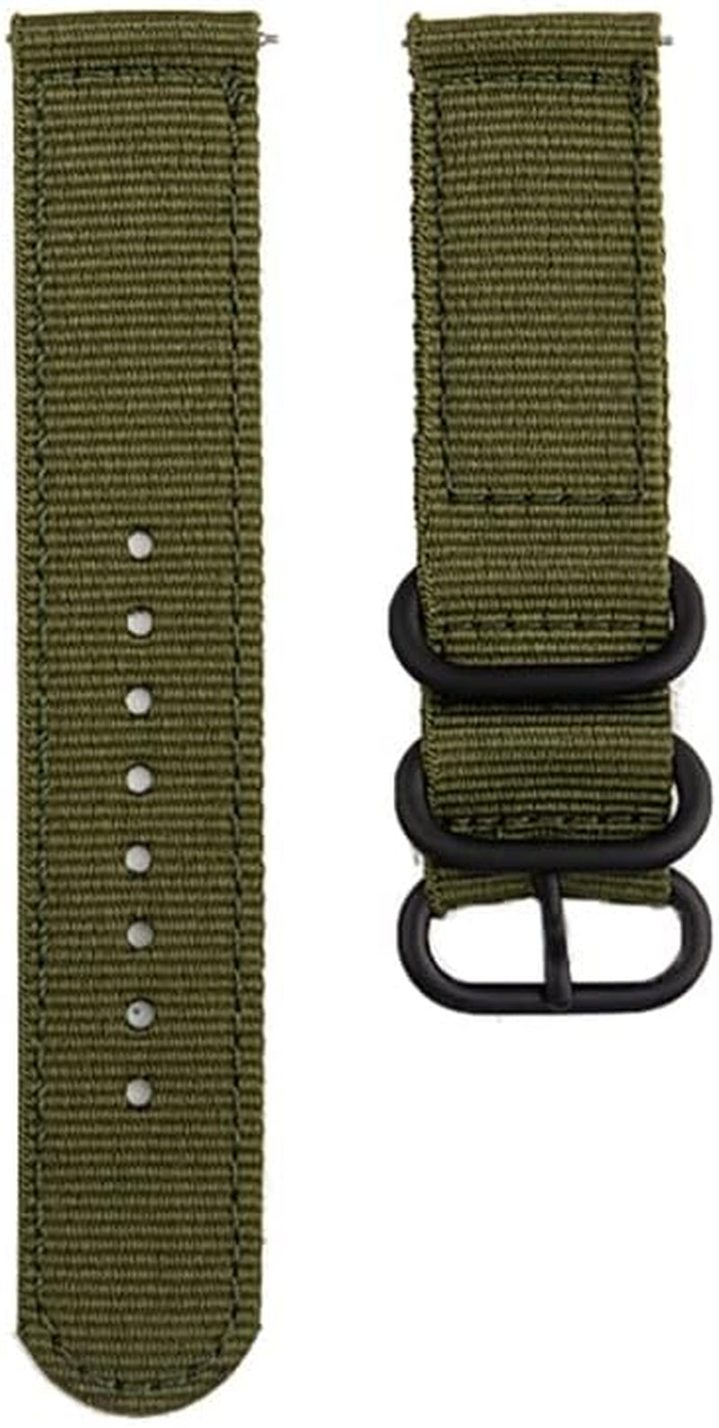 GUMMMY 18MM 20MM 22MM Nylon Watch Strap for Garmin Venu Garminmove 3 Garmin Active S Vivoactive 4 4S Smart Wristband Quick Release Band GUMMMY Armygreen 18mm