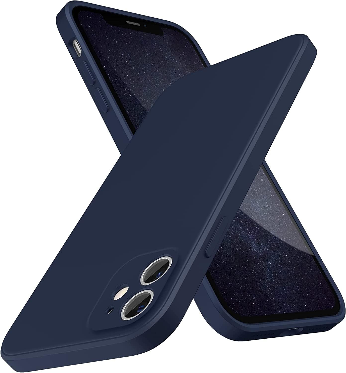 Arseaiy Designed Case for Xiaomi Redmi Note 12 Pro 5G Case Cover Liquid Silicone Slim Soft TPU Shockproof Case with Anti-Scratch Microfiber Lining 6.7", Black Arseaiy Midnight Blue Xiaomi Redmi Note 12 5G/Poco X5 5G