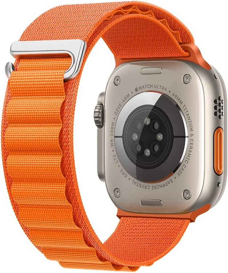 Fuvautu Alpine Loop Bands Compatible with Apple Watch Band Ultra 49Mm 45Mm 44Mm 42Mm 41Mm 40Mm 38Mm for Men/Women Nylon Sport Strap for Iwatch Series 8 7 SE 6 5 4 3 2 1 Fuvautu