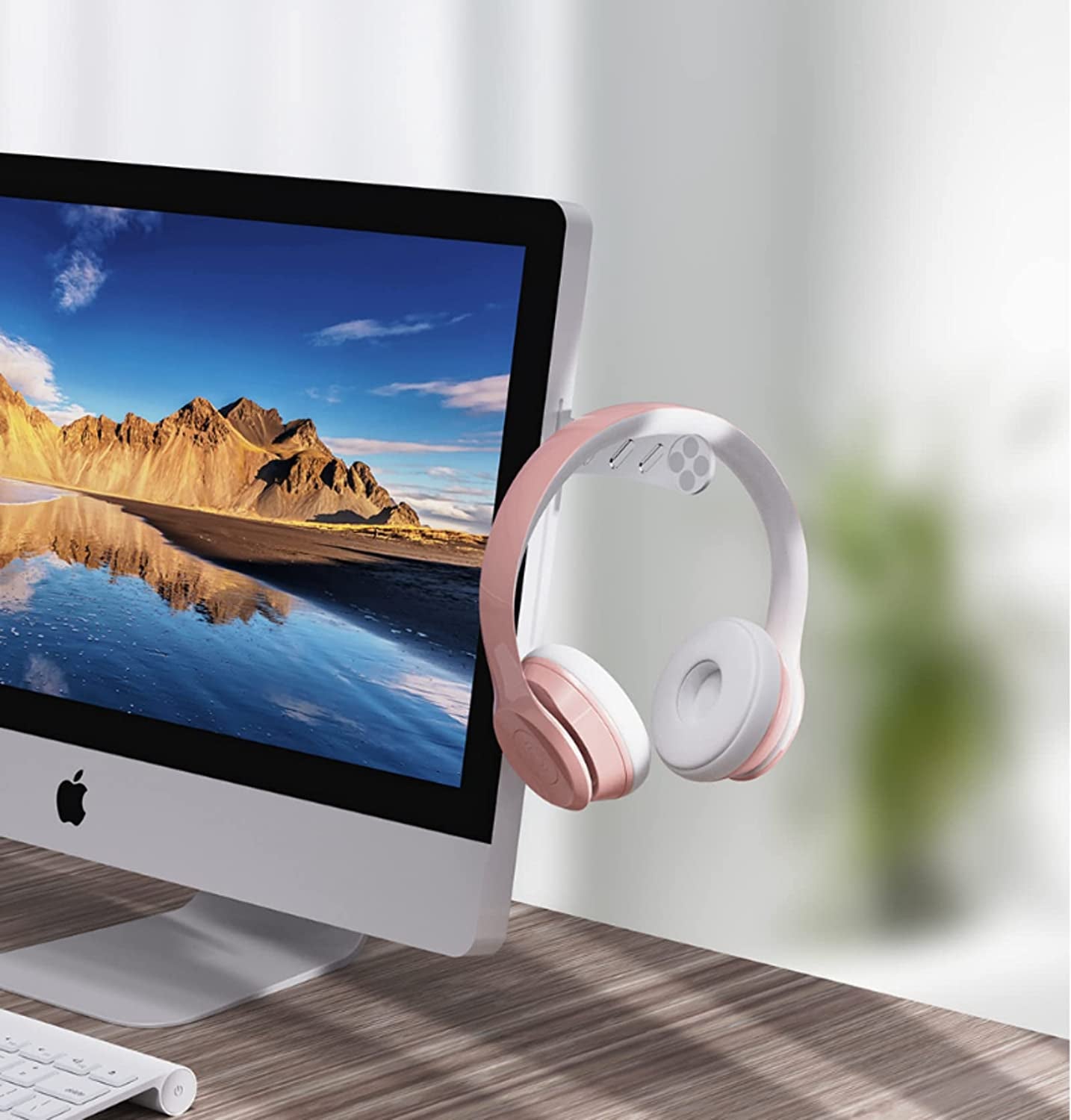 Magnetic Phone Holder, Adjustable Laptop Stand, Foldable Laptop Side Mount Clip, Slim Portable Computer Expansion Bracket Compatible with Any Phone, Silver SIXGOD