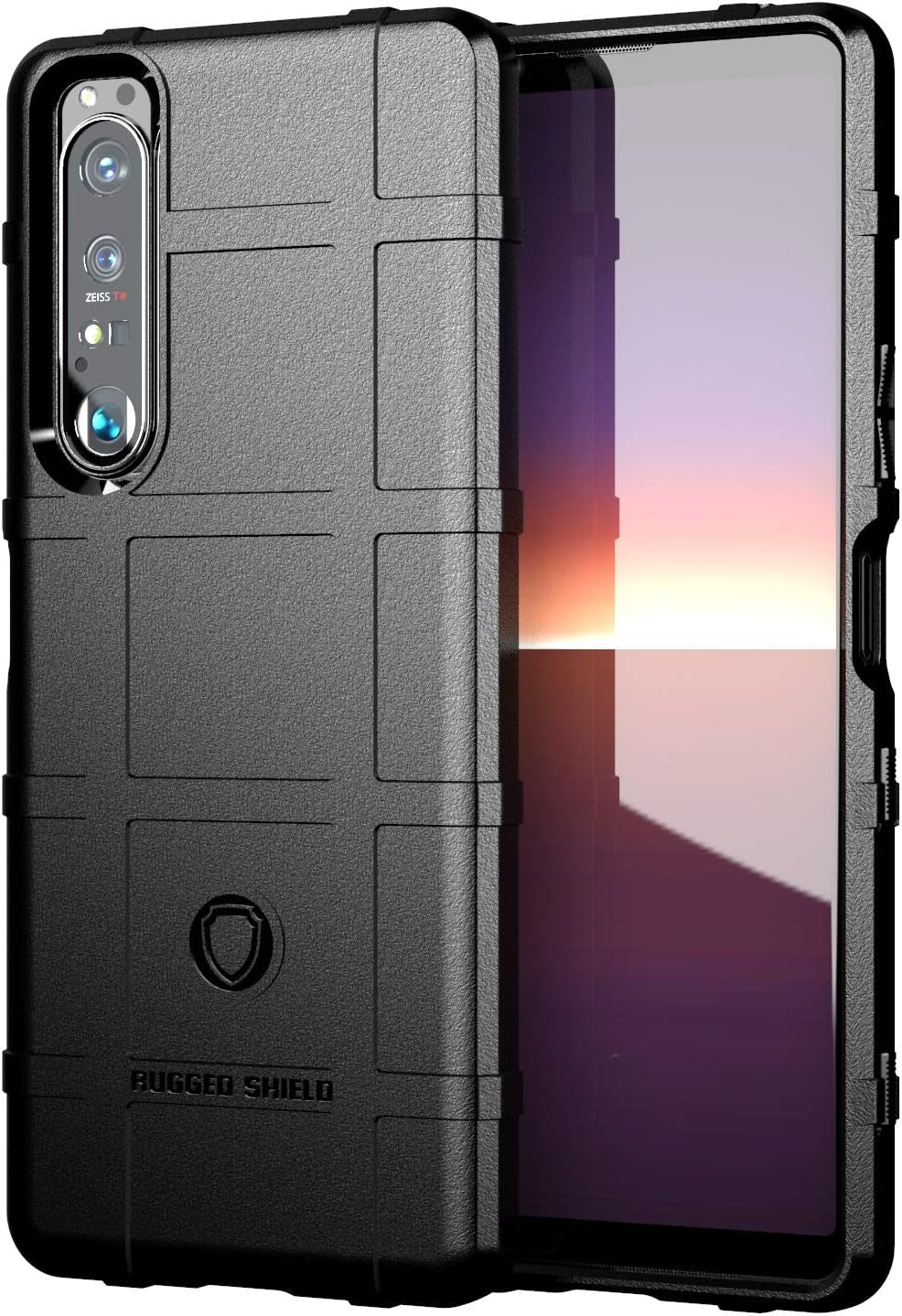 Ysnzaq Military Grade Durable Rugged Phone Case for Sony Xperia 1 III 6.5", Ultra Slim Soft TPU Shockproof Camera Protective Phone Cover for Sony Xperia 1 III HD Blue Ysnzaq Black