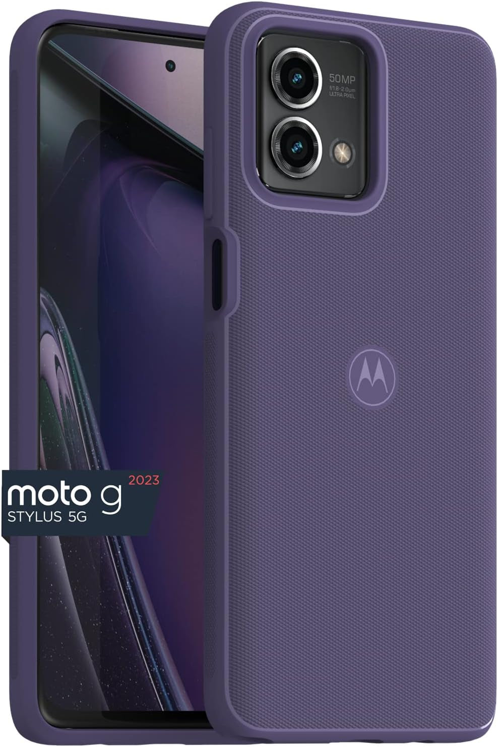 Motorola Moto G Stylus 5G (2023) Textured Protective Case- Black - Precision Fit Shock Absorbing Cases for Enhanced Phone Grip, Style, Drop Protection for Your Moto G Stylus 5G 2023 Salom America Company Daybreak Textured Case