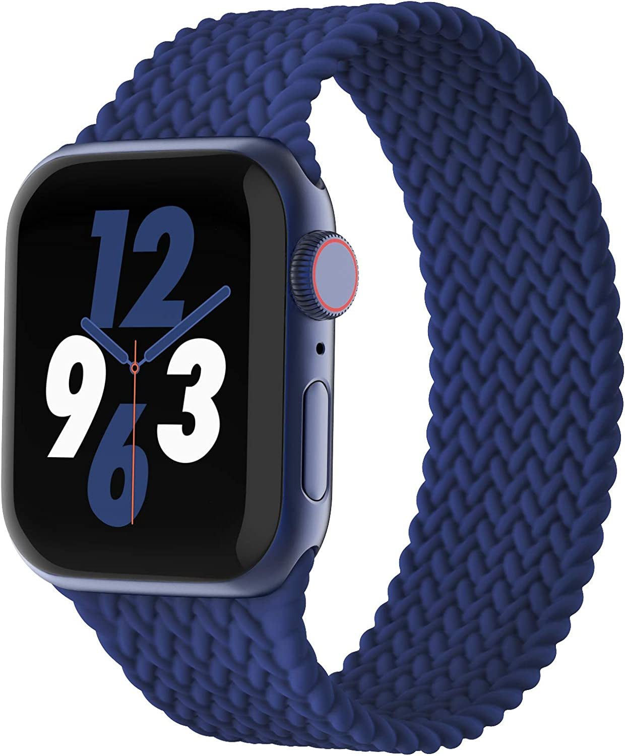 Silicone Solo Loop Bands Compatible with Apple Watch Band 38Mm 40Mm 41Mm 42Mm 44Mm 45Mm 49Mm, Stretchy Silicone Elastic Sport Strap Compatible for Iwatch Series 8/7/6/5/4/3/2/1/SE Ultra WASPO Atlantic Blue 38/40/41MM XS: 5.3"-5.5"(135mm-142mm)