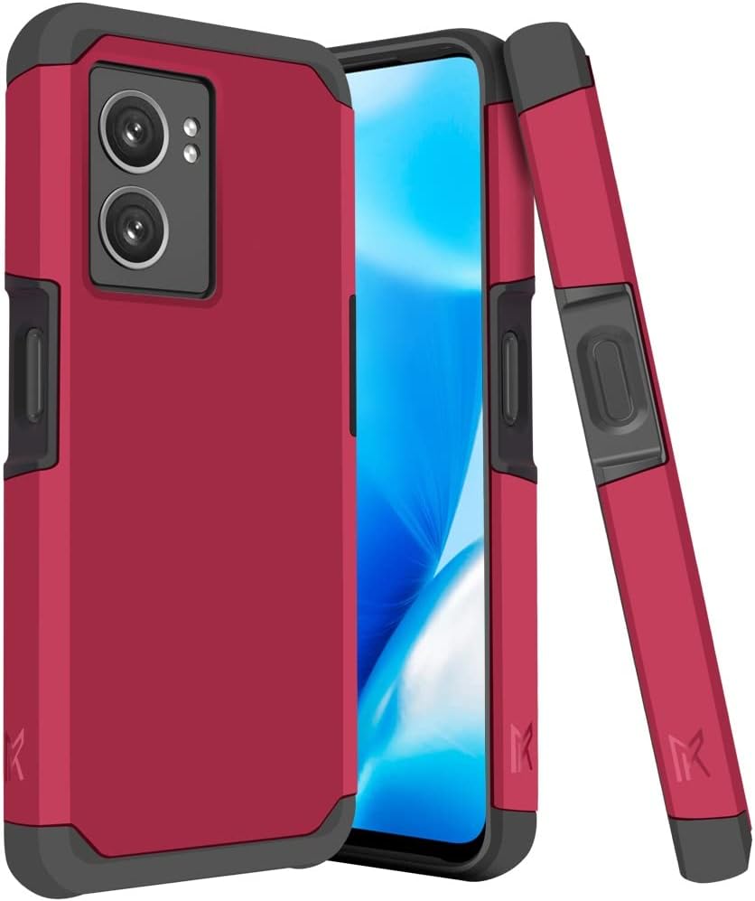 Hrwireless Compatible for Oneplus Nord N300 5G Phone Case Cover, Heavy Duty (Magnetic Mount Friendly) Series with Premium Minimalistic Design for Accidental Drops for Men Women Girls Boys HRWireless Virtual Pink