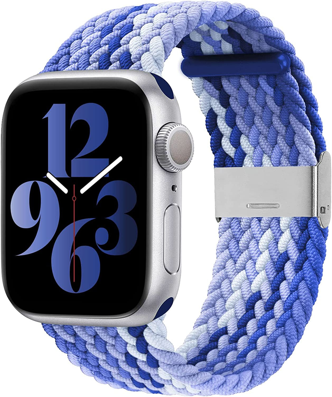 Bandiction Compatible with Apple Watch Bands 44Mm 40Mm 38Mm 42Mm 41Mm 45Mm 49Mm, Iwatch Bands for Women Men,Adjustable Braided Solo Loop Elastic Sport Bands for Iwatch Ultra SE Series 8/7/6/5/4/3/2/1 Bandiction multicolor-5 38mm/40mm/41mm