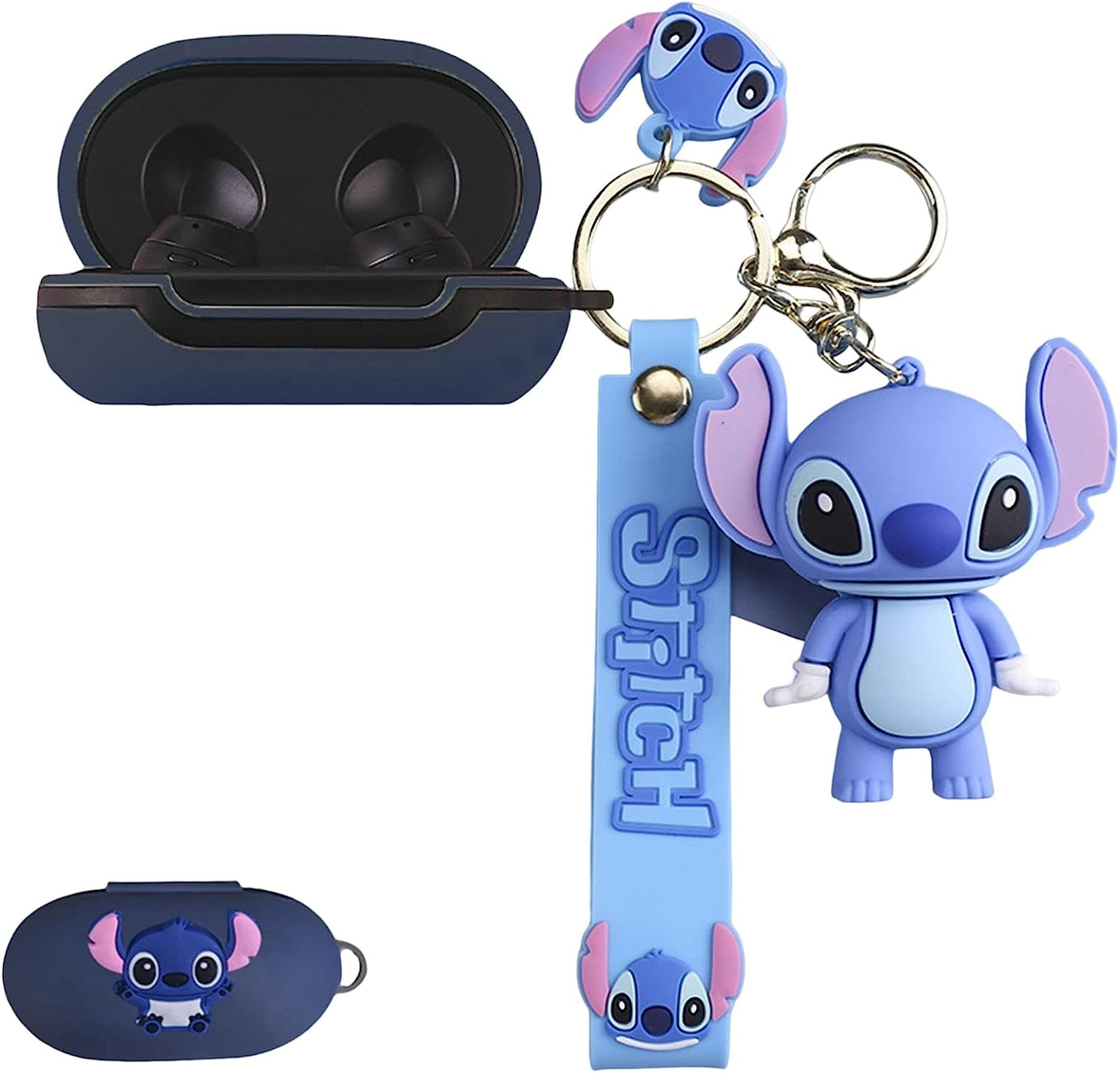 CASEVERSE Case for Samsung Galaxy Buds Plus/Galaxy Buds, Cute Cartoon Pig Silicone Soft Covers for Galaxy Buds Plus/Buds with Keychain for Kids Girls Boys CASEVERSE Cartoon 2