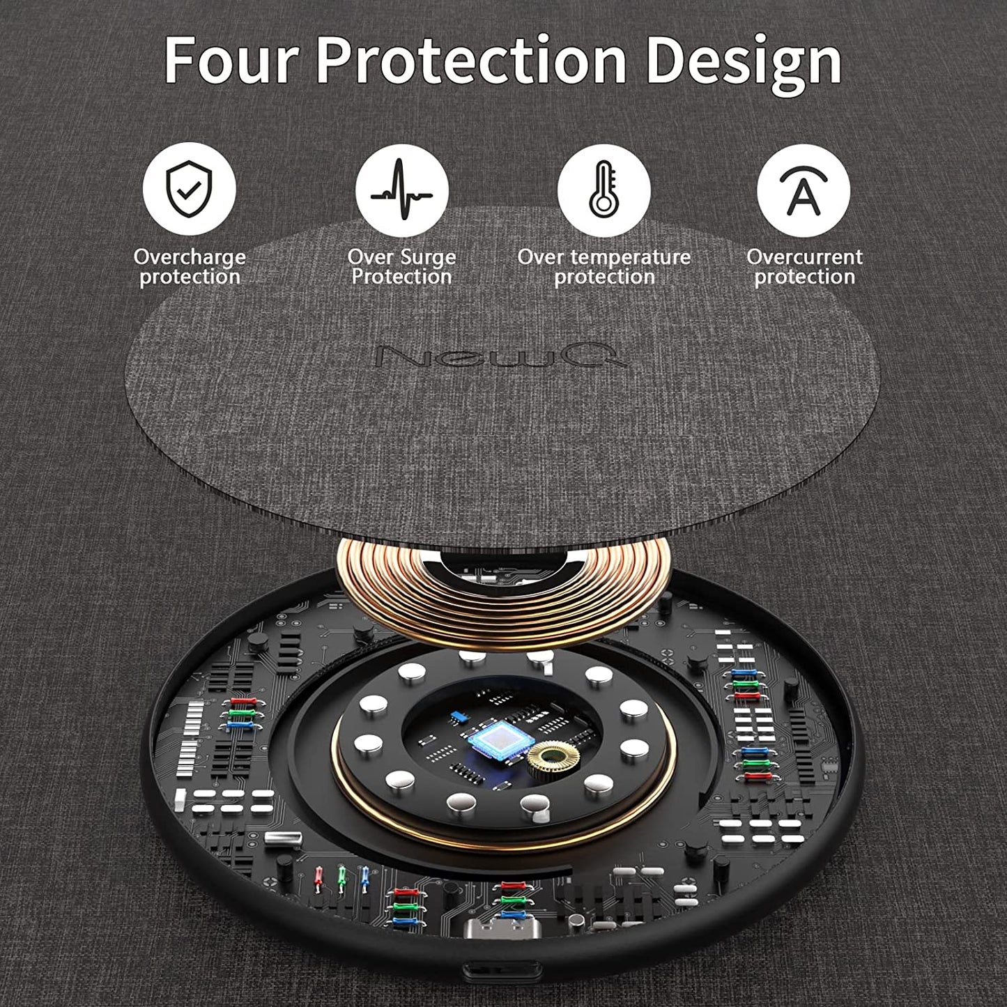 Newq Wireless Charger,15W Max Wireless Charging Pad Compatible with Iphone 14/13/13 Pro/13 Mini/13 Pro Max/Se 2022/12/SE 2020/11/X/8,Samsung Galaxy S22/S21/S20/S10,Airpods Pro(Black 2 Packs) Shenzhen Yongdongke Innovation Technology Co.,Ltd.