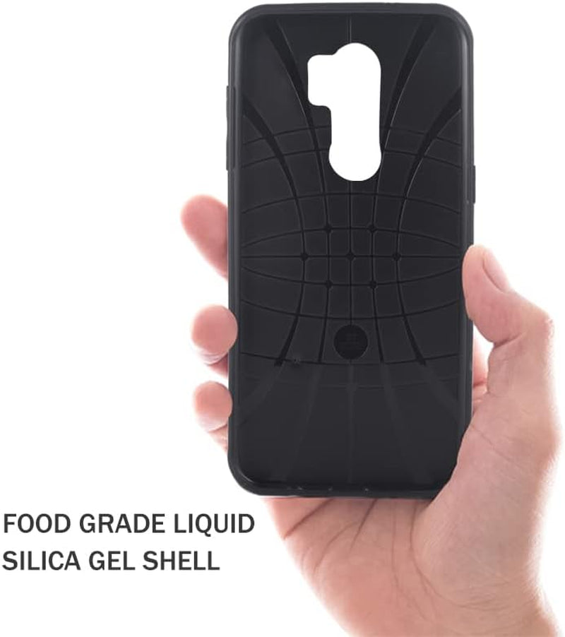 ELISORLI Compatible with LG G7 Thinq Case Rugged Thin Cell Accessories Anti-Slip Fit Rubber TPU Mobile Phone Cover for LGG7 One G 7 plus LG7 Fit Lg7Thinq 7G Thin Q G7+ G7Thinq Lgg7Thinq Women Blue ELISORLI