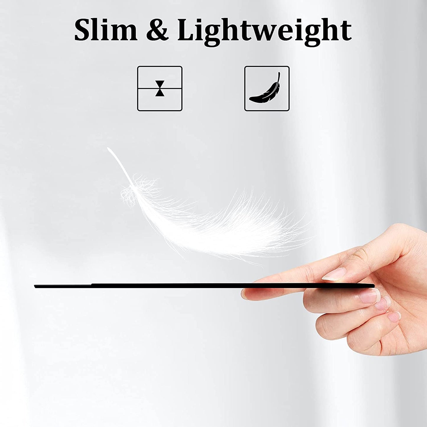 Fintie Pencil Holder Sticker Compatible with Apple Pencil 1St and 2Nd Generation, Elastic Pencil Stylus Pocket, Adhesive Leather Pen Pouch Sleeve Attached to Case for Stylus Pens, Black FINTIE