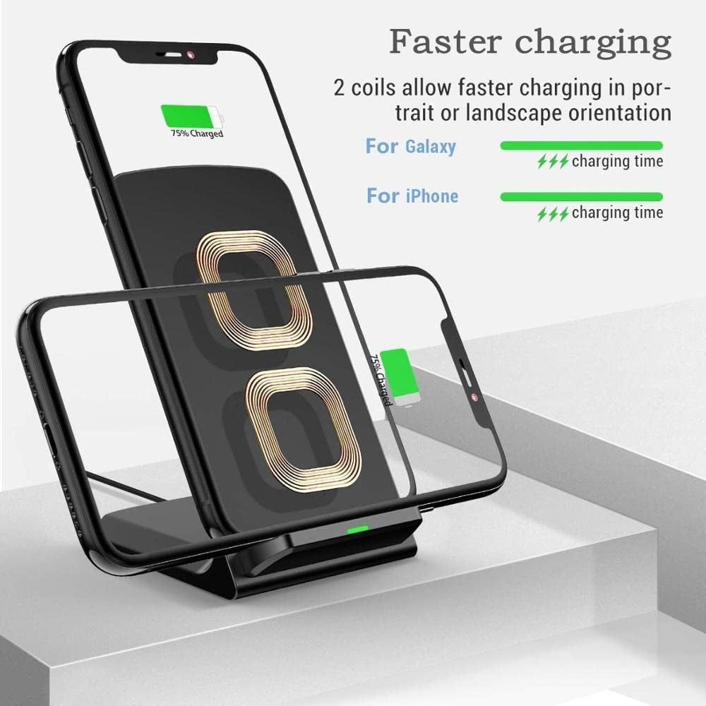 20W Fast Wireless Charger,Wireless Charging Stand Compatible with Iphone 14/14 Pro/13/12 Pro Max/Pro/11/11 Pro/X/8, Phone Charger for Galaxy S23/S23+/S22/S22 Ultra/S21/S20/S10/Note 20,Pixel/Lg Etc FDGAO