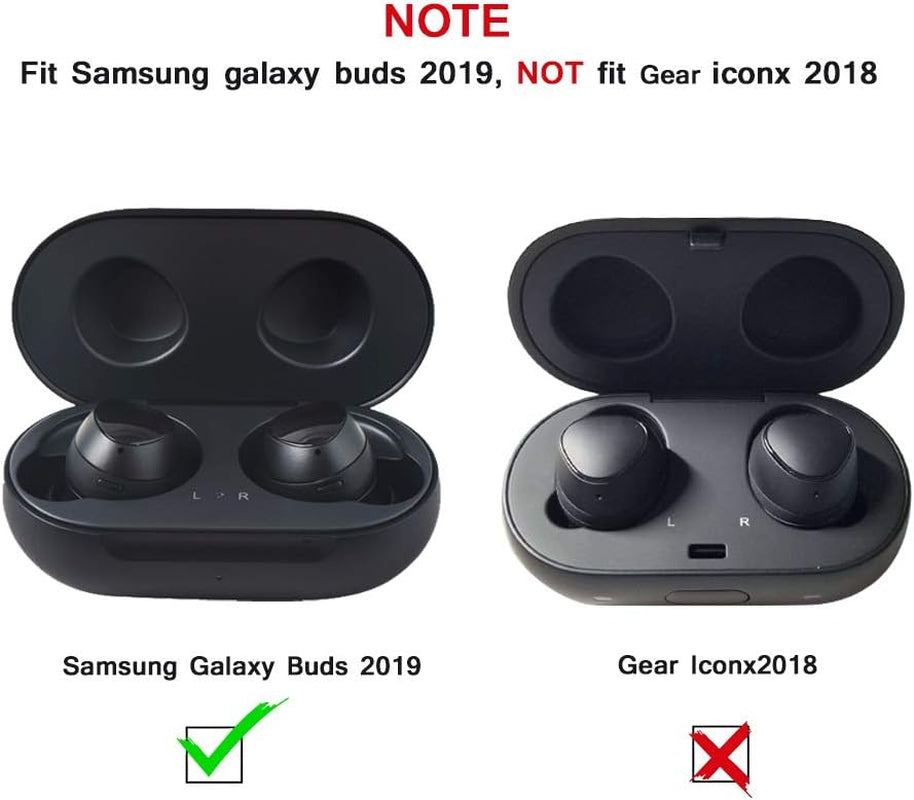 Haotop Case Compatible with Samsung Galaxy Buds 2019/Buds+ plus 2020, TPU Silicone Plating Cover Case Anti-Scratch Shock Resistant (Bright Silver) Haotop-DDK-1