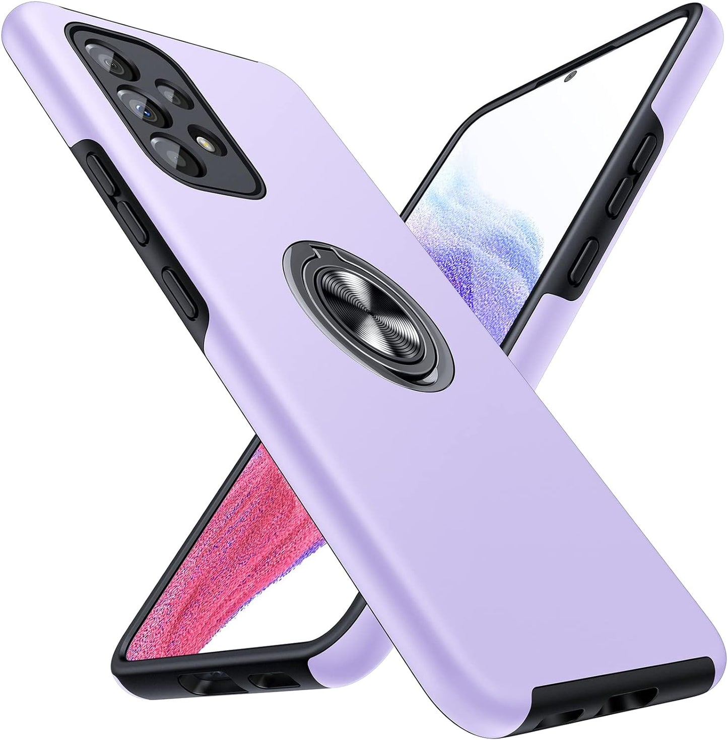 JAME for Samsung A53 5G Case, Galaxy A53 5G Case with Shockproof Protective Case with Rotatable Kickstand for Samsung Galaxy A53 5G Case, Black JAME Purple