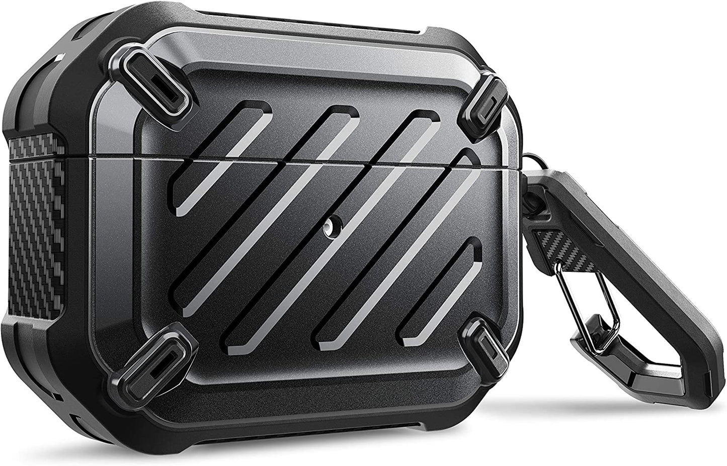 Supcase Unicorn Beetle Pro Series Case Designed for Airpods Pro, Full-Body Rugged Protective Case with Carabiner for Apple Airpods Pro (Darkgreen) SUPCASE Black