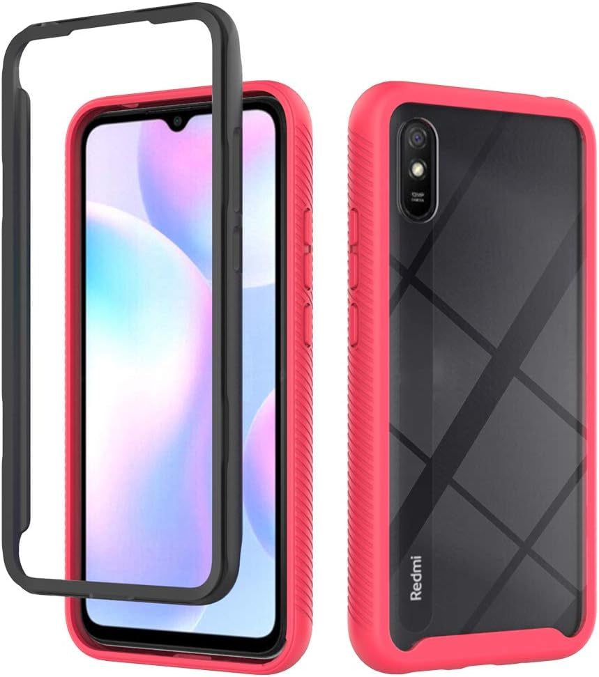 Qiongni Case for Xiaomi Redmi 9A Case Cover,Anti-Fall and Shock-Absorbing Protective Cover Case for Xiaomi Redmi 9A M2006C3LC M2006C3LG / Redmi 9AT M2006C3LVG / Redmi 9I M2006C3LII Case Blue QiongNi Red