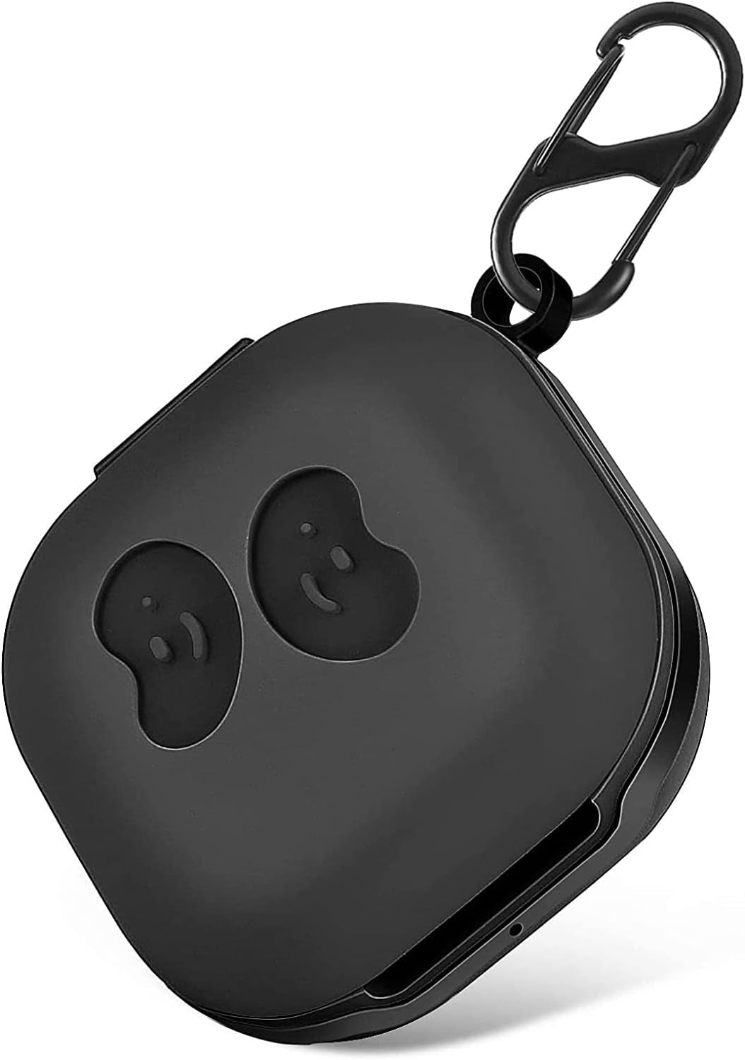 Lizhi for Samsung Galaxy Buds 2 Pro/Galaxy Buds 2/ Galaxy Buds Pro/Galaxy Buds Live, Soft Silicone Skin Cover Shock-Absorbing Protective Case with Keychain, Red LiZHi Black