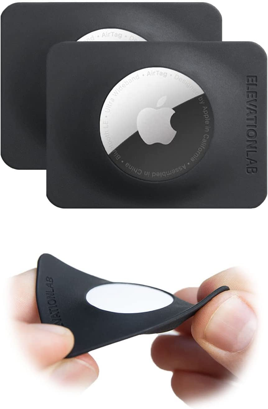 Tagvault - Airtag Wallet Holder Compact (Single) | Thin & Flexible, Stays Hidden, Patent Pending | Elevation Lab Elevation Lab 2-Pack