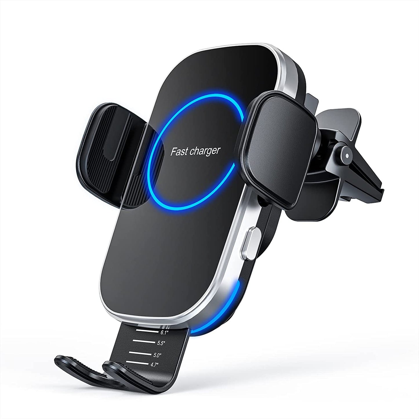 Wireless Car Charger, 15W Auto-Clamping Charger Mount, Air Vent Car Charging Holder for Iphone 14/14 Pro/13/13 Pro /12/12 Pro/ 11/11 Pro/Xr/Xs/X/8, Samsung S23/S22/S21(With QC 3.0 Charger) Shenzhen Meskey Technology co.,ltd Full Black