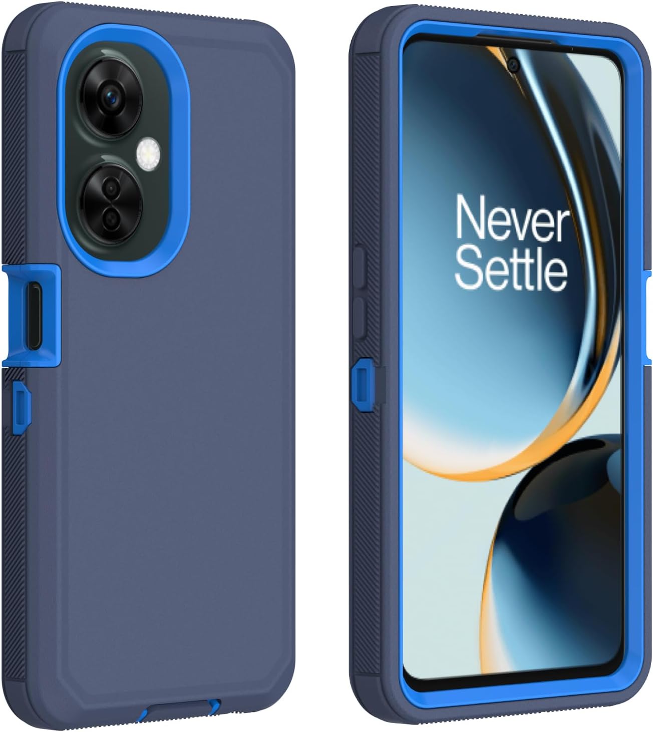 AZSXLG for Oneplus Nord N30 5G Case, Defender Case Heavy Duty Shockproof Dustproof 3 in 1 Rugged Protective Phone Cover for Oneplus Nord N30 (Black) AZSXLG Blue