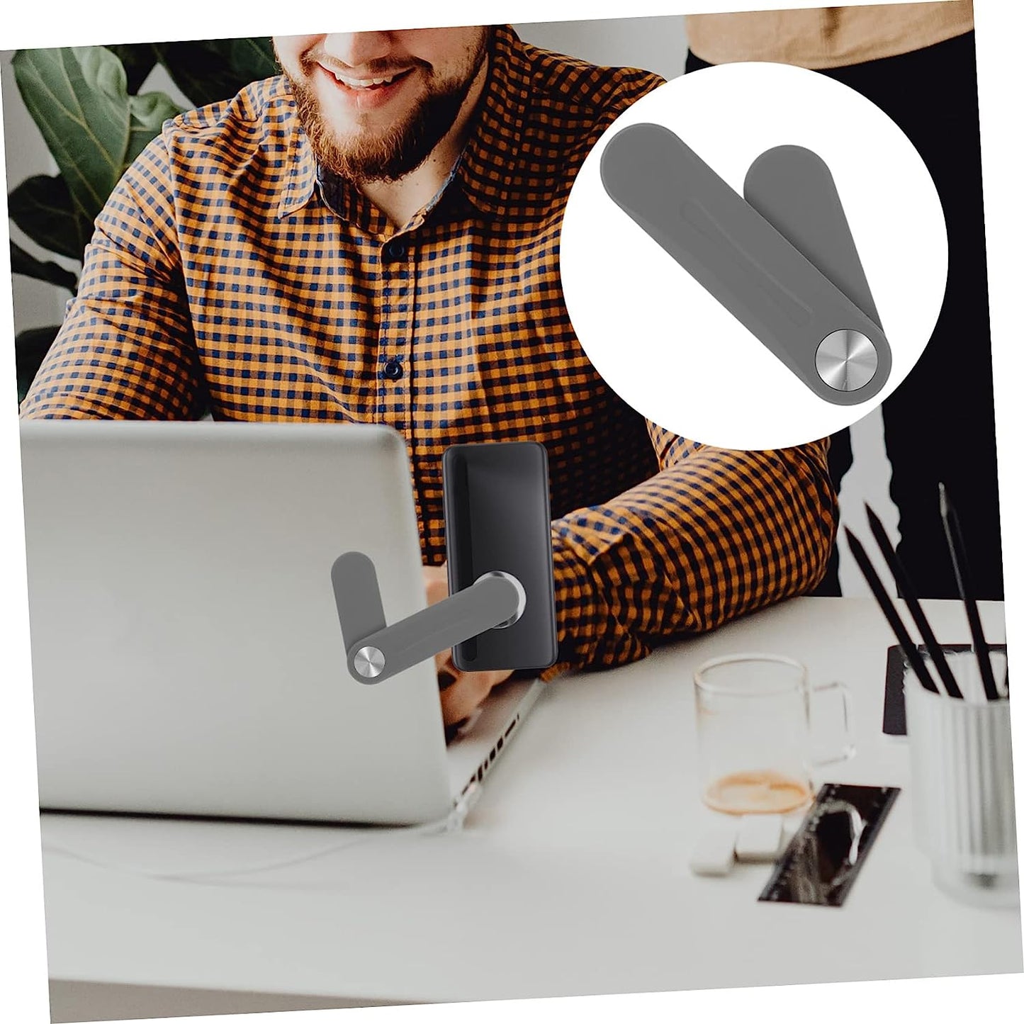 Baluue 3Pcs Expand Mobile Phone Bracket Tablet Laptop Magnetic Cell Phone Holder Laptops Laptop Side Mount Phone Holder Laptop Phone Holder Magnetic Phone Monitor Mount Laptop Stand Mount Baluue