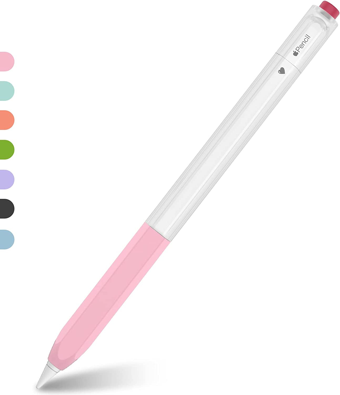 NIUTRENDZ Classic Hexagon Case for Apple Pencil 2Nd Generation Cover Sleeve Skin Accessories Translucent Design Compatible with Magnetic Charging and Double Tap (Apple Pencil 2Nd Generation, Purple) NIUTRENDZ Pink