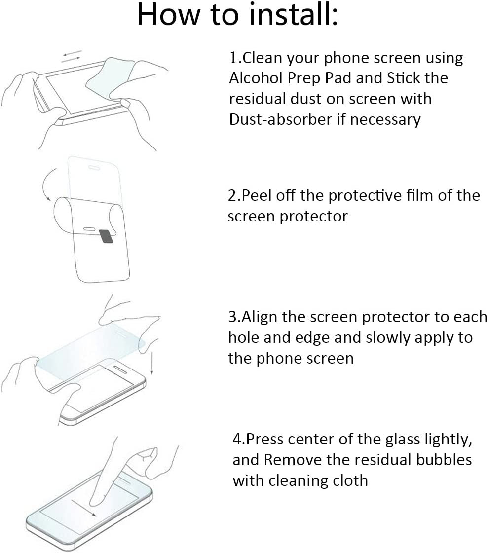 Orzero (2 Pack) Tempered Glass Screen Protector Compatible for LG G8 Thinq, (3D Curved Edge) 9 Hardness HD Anti-Scratch (Case Friendly)(Smaller Version) (Lifetime Replacement) Orzero