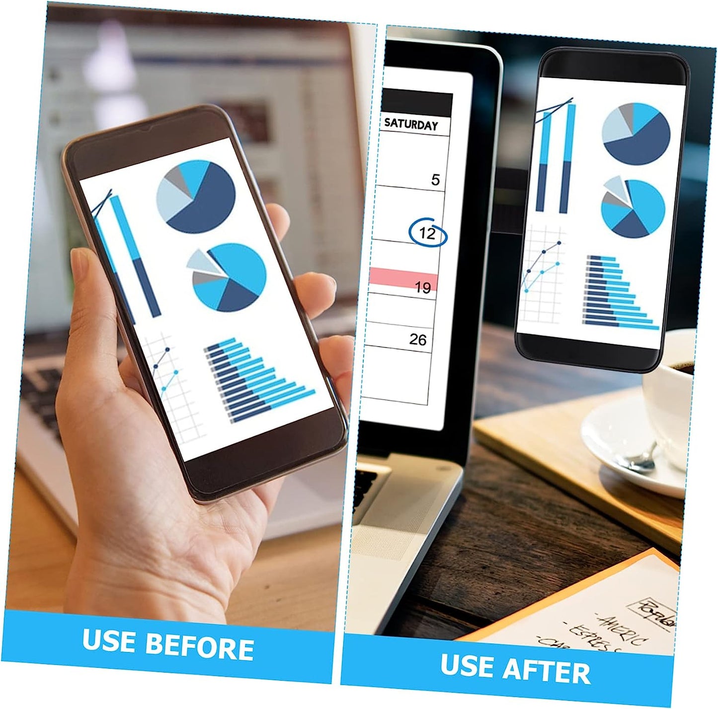 WOONEKY Bracket Magnetic Car Holder Laptop Holder for Desk Laptop Car Mount Magnetic Phone Stand for Desk Magnetic Laptop Rack Phone Bracket Stand for Laptop Magnetic Laptop Holder WOONEKY