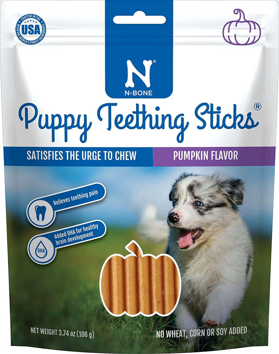 N-Bone Puppy Teething Treats,Chicken, 3.74 Oz (111150) N-Bone Pumpkin 3.74 Ounce (Pack Of 1)