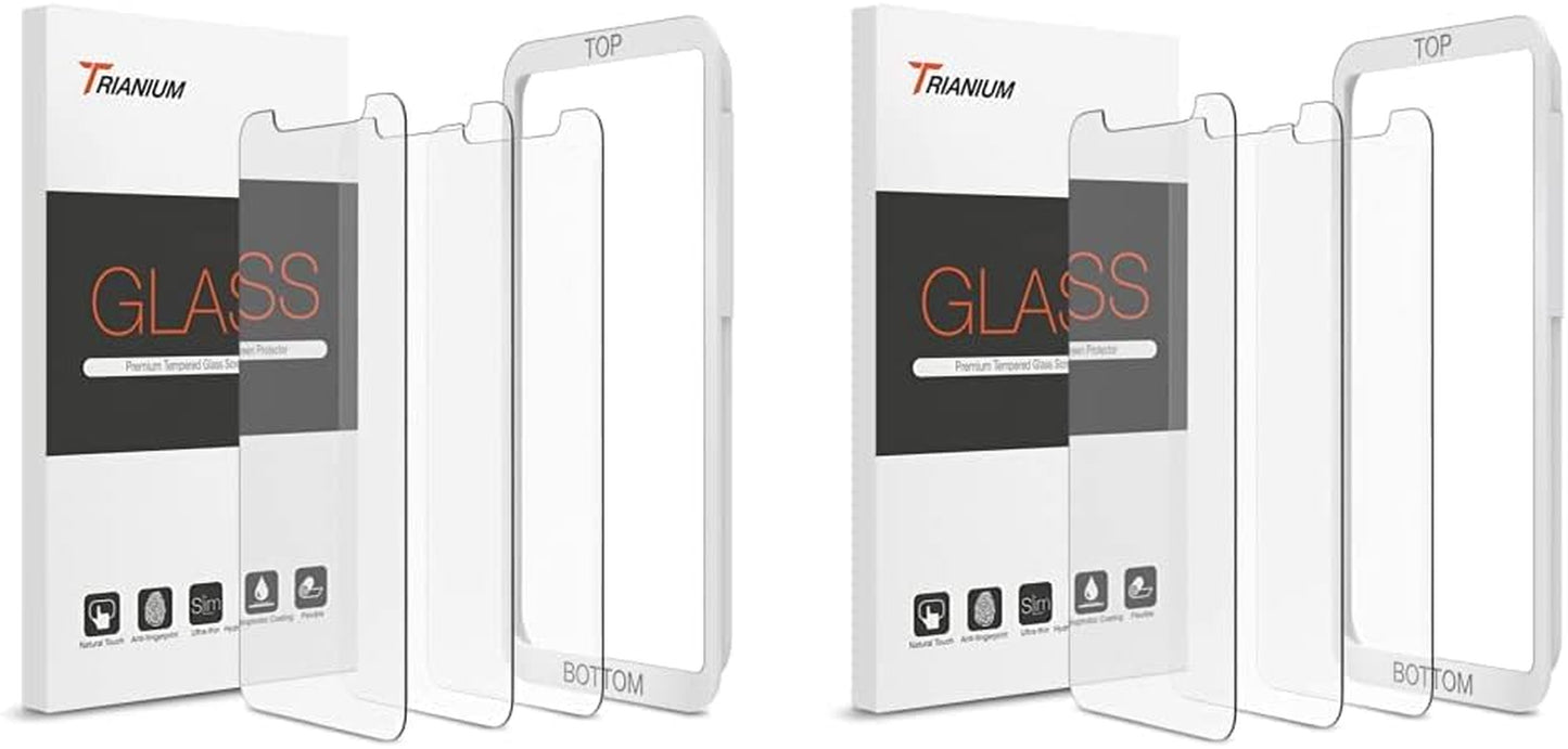 Trianium Tempered Glass Screen Protector Designed for Apple Iphone 11 (2019) / Iphone XR (2018), 3 Pack HD 0.25Mm Glass 9H Film (W/Alignment Case Tool Included) Trianium Screen Protector + Screen Protector