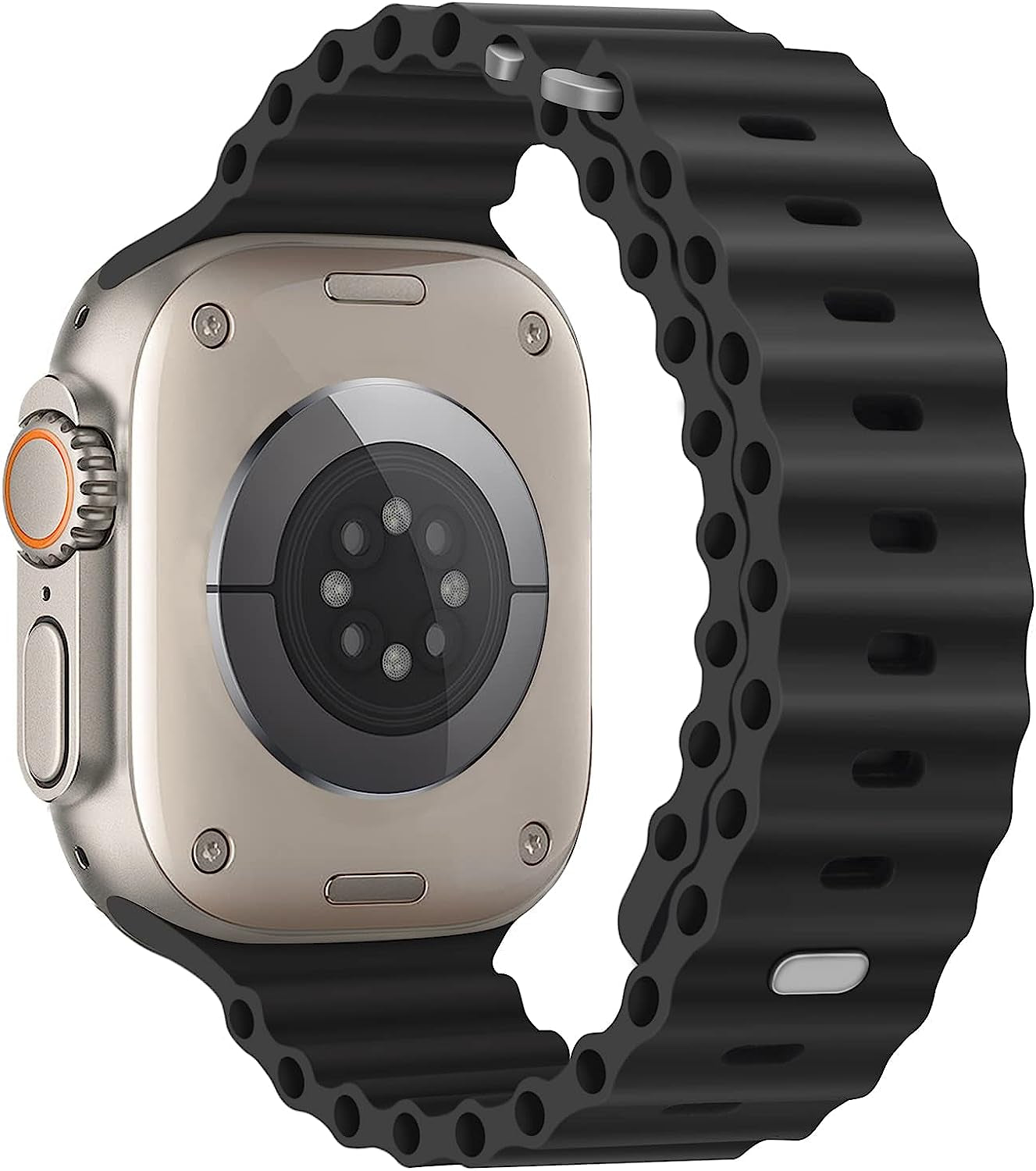 H&S Ocean Band for Apple Watch Band 44Mm 38Mm 45Mm 40Mm 49Mm 41Mm 42Mm,For Apple Watch Series 7/8,Adjustable Loop with Metal Buckle Sport Strap for Apple Watch Ultra/Se/Series 6/5/4/3/2/1 Tnsusop Midnight 42mm 44mm 45mm 49mm